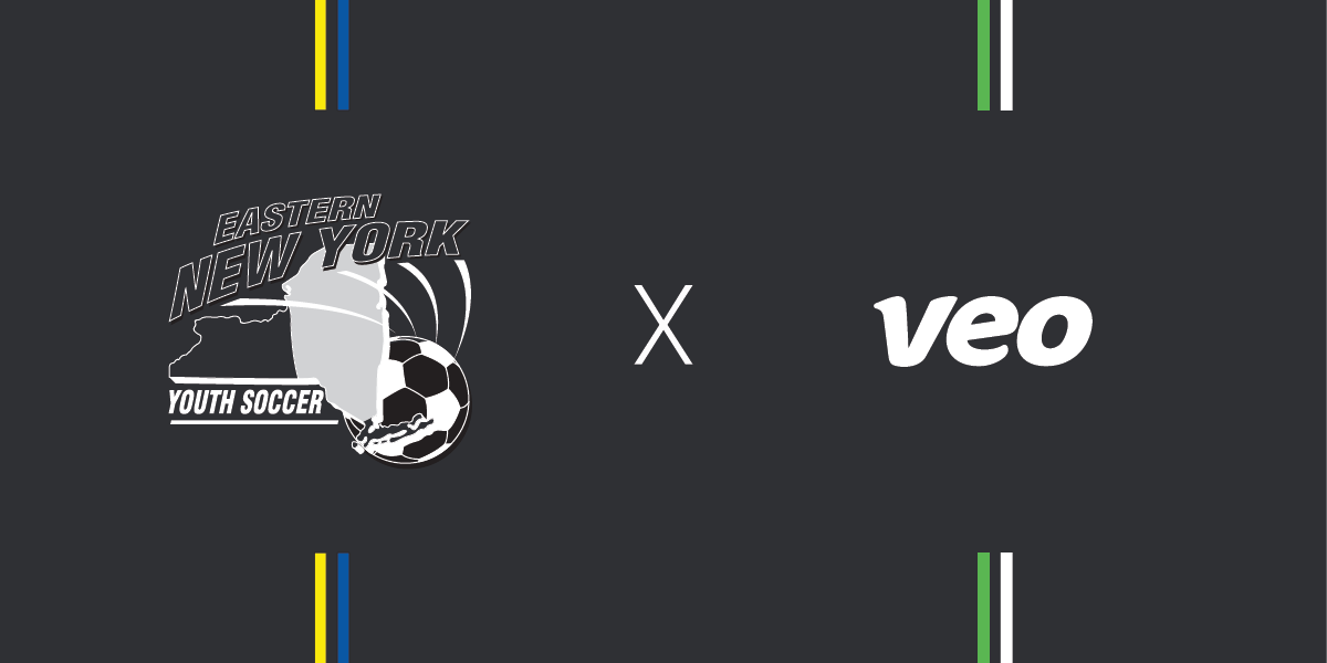 Logo of Eastern New York Youth Soccer Association Veo , symbolizing their partnership.