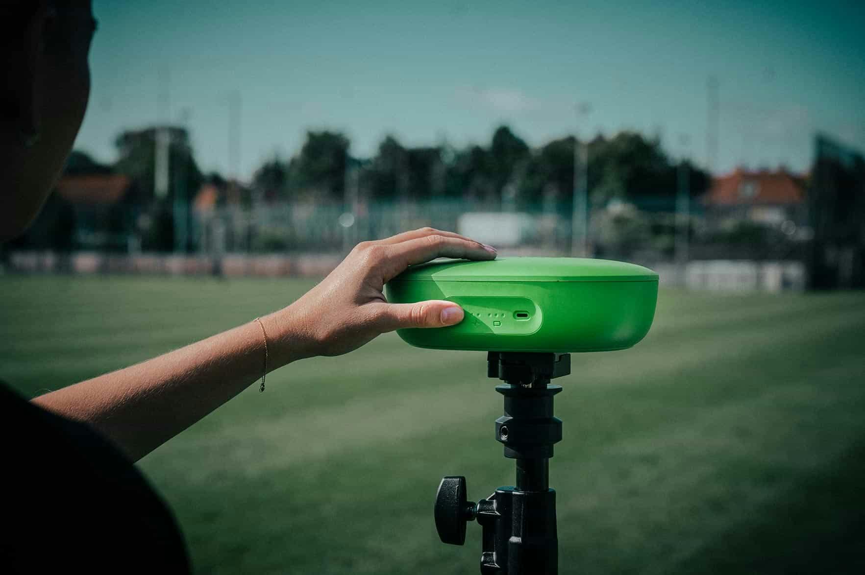 Veo Technologies sports camera capturing a soccer match from a high angle